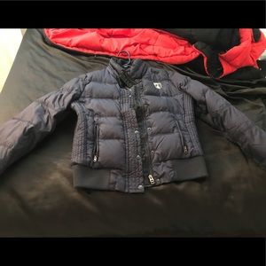American Eagle Navy Blue Puffer Coat